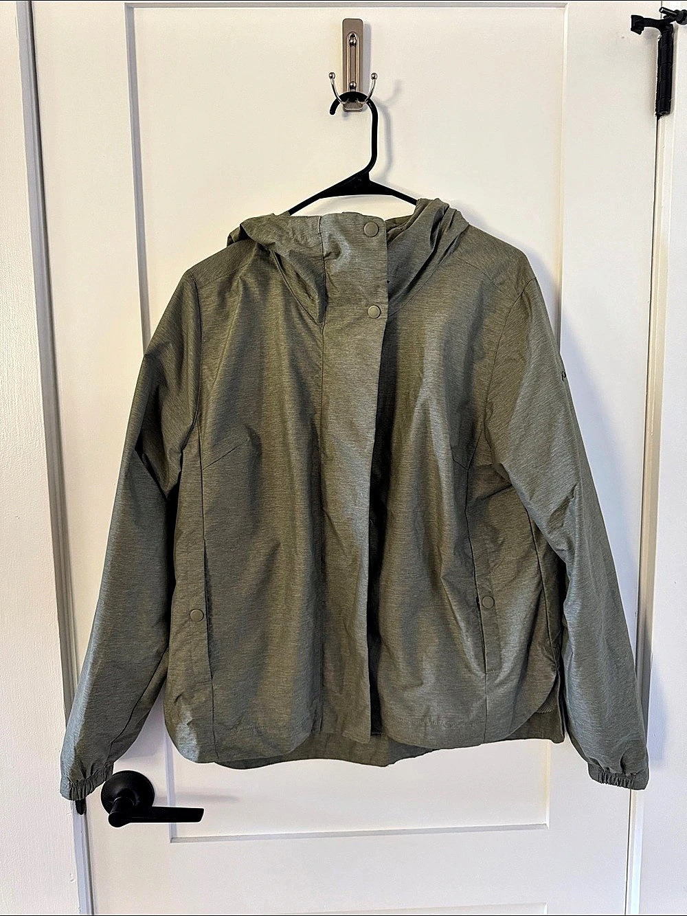Columbia Switchback II Lined Long Jacket Hooded Utility Jacket in Green Size